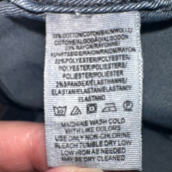 Free People Denim Mini Skirt dark Wash Blue Jean Skater‎ Skirt Size 8 - Picture 6 of 6